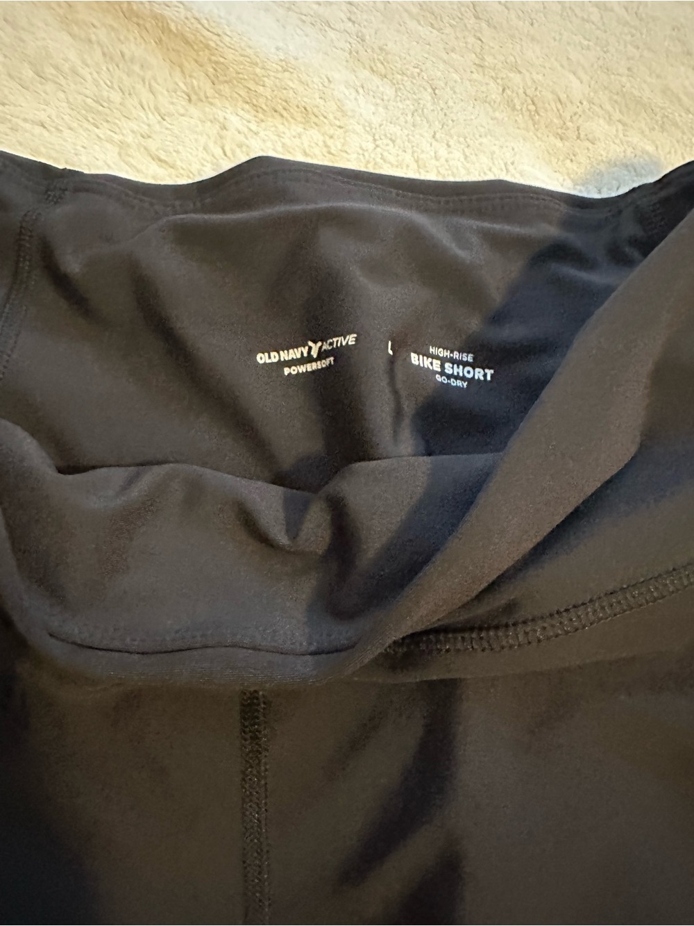 Old Navy Black High-Rise Bike Shorts